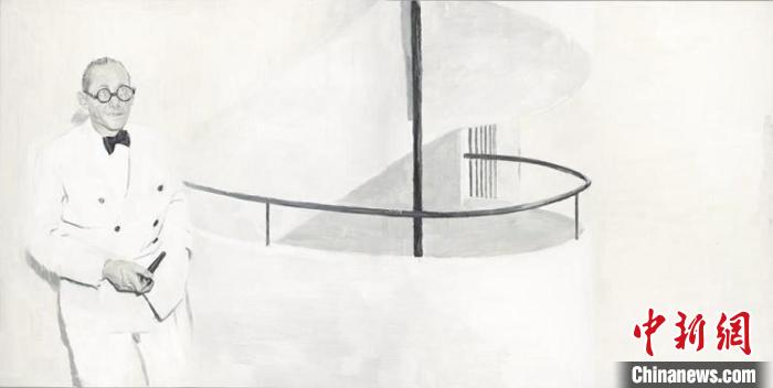 汪莺莺 《勒·柯布西耶》布面油画 250<i></i>x150cmx2 2020