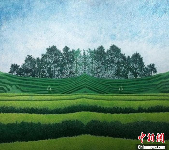 王海龙 《一吨风景—狮峰》 布面油画 200<i></i>x200cm 2016