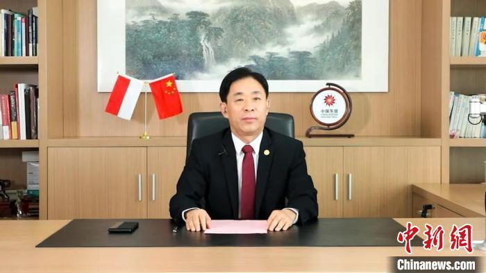 图为中国东信董事长、总裁鲁东亮致辞 中国东信供图