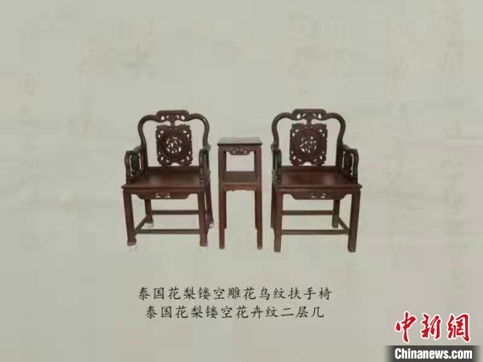 李氏家族捐赠的特色琼式家具。海南省博物馆供图