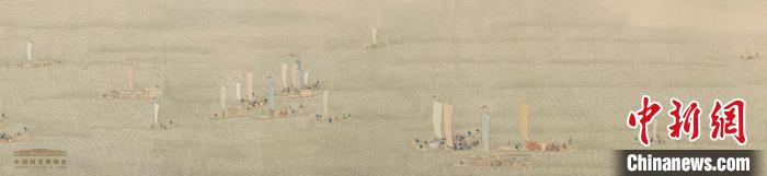 《乾隆南巡图之金山放船至焦山》(第5卷) 国家博物馆供图