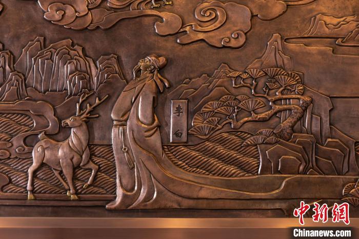 《浙东唐诗之路》壁画细节。袁佳鑫 摄