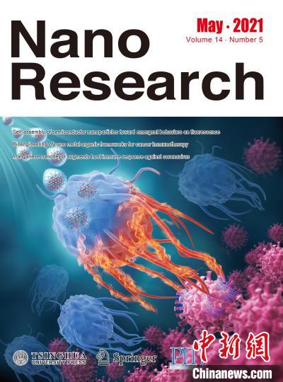 入选的《纳米研究》封面。　中国科协 供图