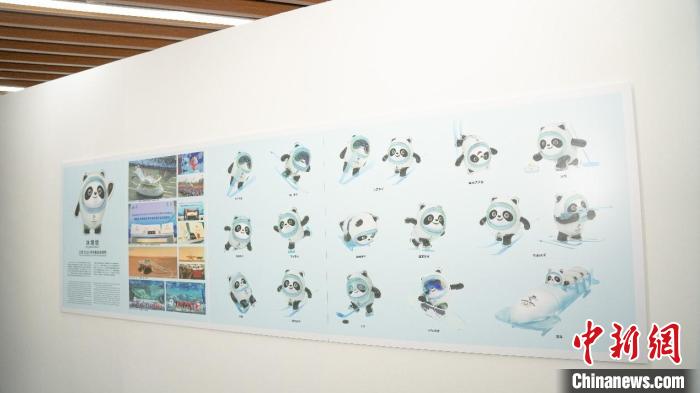 广州美术学院走进迪拜世博会主题活动迪拜分会场“冰墩墩”设计成果展 广州美术学院供图