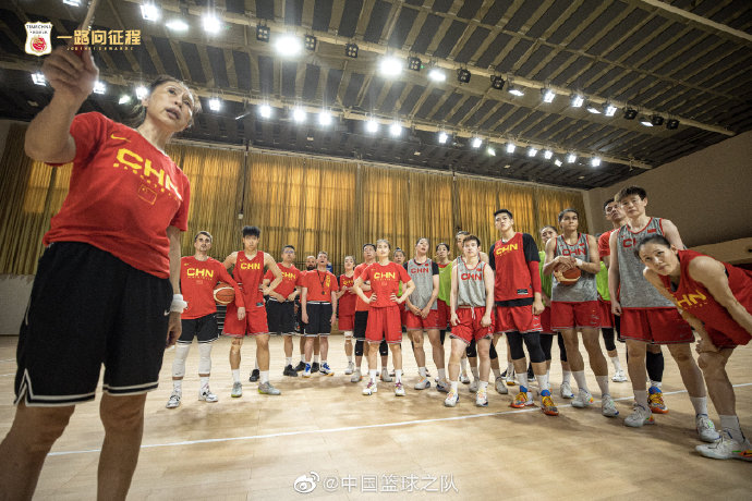 中国女篮。图片来源：中国篮球之队官方微博
