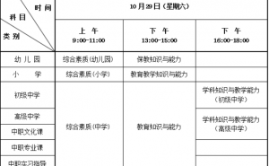 河北省教育考试院：2022年下半年教师资格证笔试考试时间为10月29日
