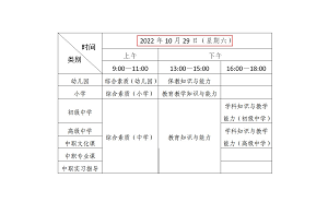 广东省教育考试院：2022年下半年教师资格证考试时间为10月29日