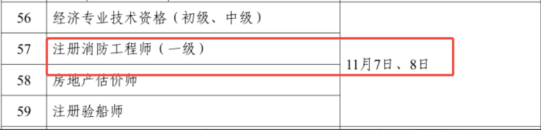 2026年黑龙江一级消防工程师考试时间 2026年黑龙江一级消防工程师考试时间