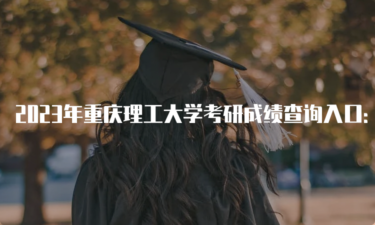 2023年重庆理工大学考研成绩查询入口：研招网