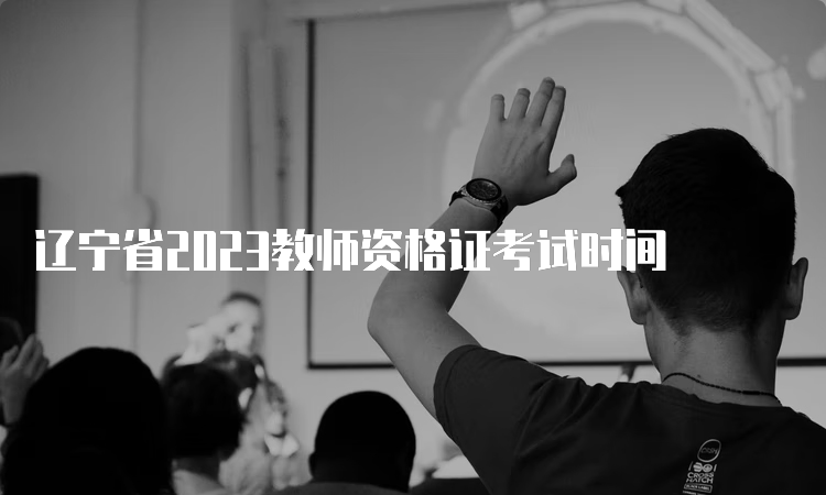 辽宁省2023教师资格证考试时间