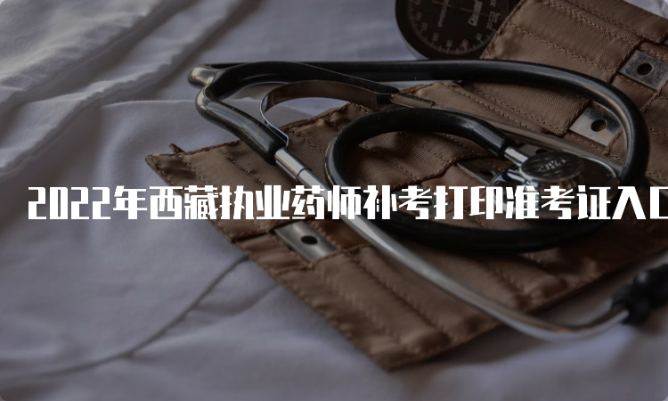 2022年西藏执业药师补考打印准考证入口官网