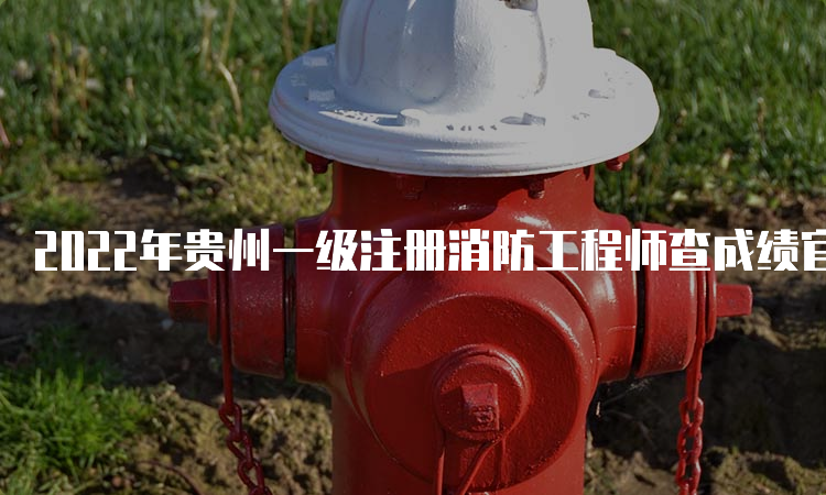 2022年贵州一级注册消防工程师查成绩官网入口