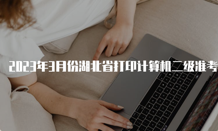 2023年3月份湖北省打印计算机二级准考证入口：中国教育考试网