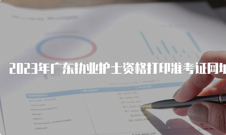 2023年广东执业护士资格打印准考证网址