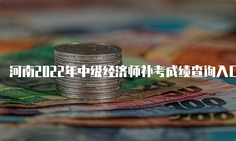 河南2022年中级经济师补考成绩查询入口
