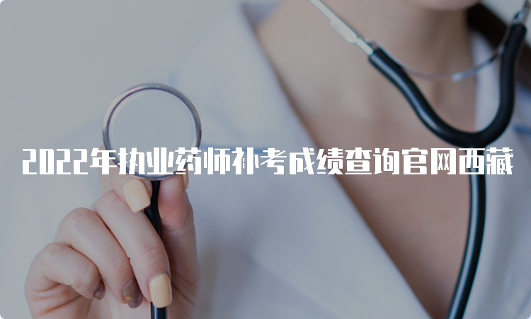 2022年执业药师补考成绩查询官网西藏