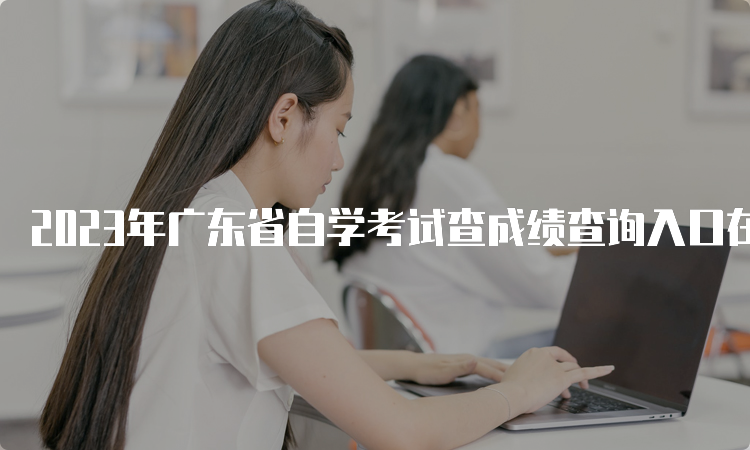 2023年广东省自学考试查成绩查询入口在哪里