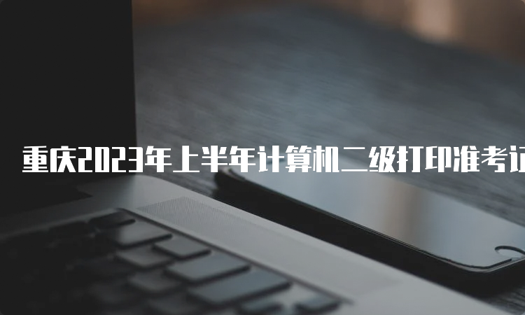 重庆2023年上半年计算机二级打印准考证入口：中国教育考试网
