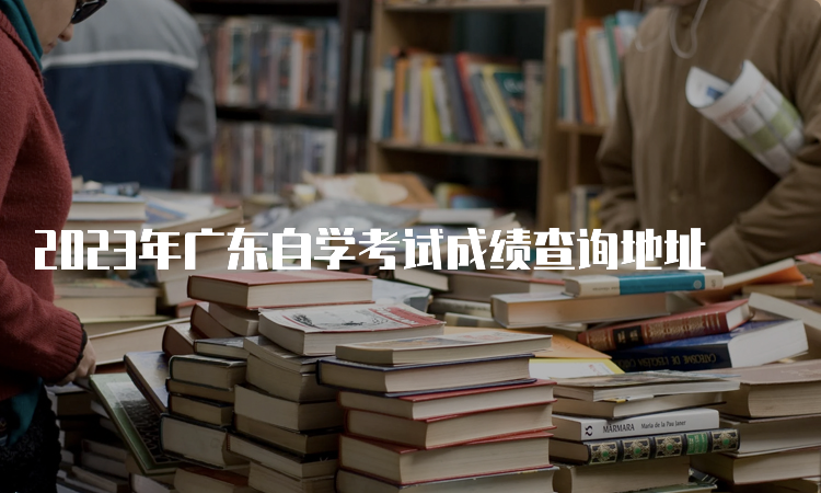 2023年广东自学考试成绩查询地址
