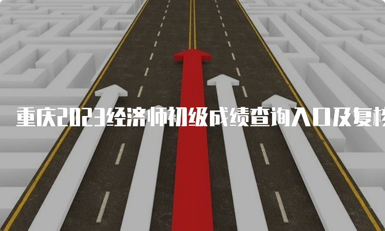 重庆2023经济师初级成绩查询入口及复核管理方法