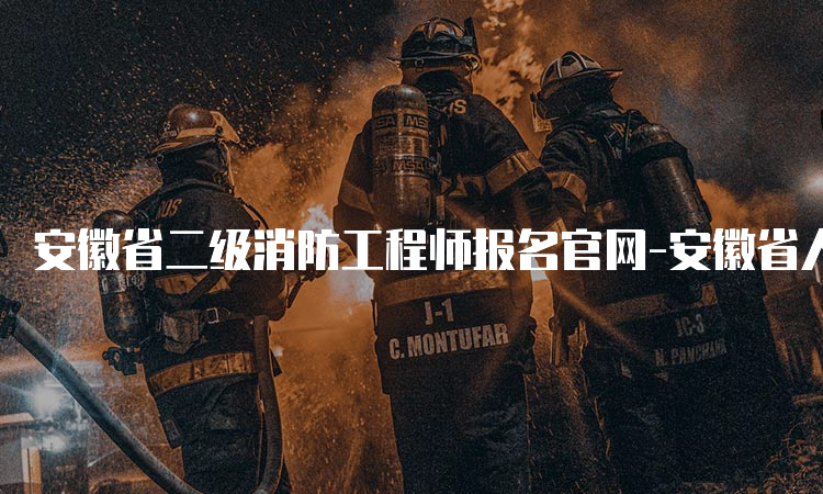 安徽省二级消防工程师报名官网-安徽省人事考试网