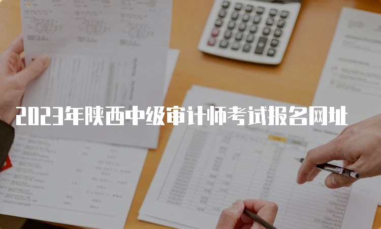 2023年陕西中级审计师考试报名网址