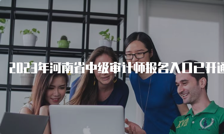 2023年河南省中级审计师报名入口已开通，报名时间及程序