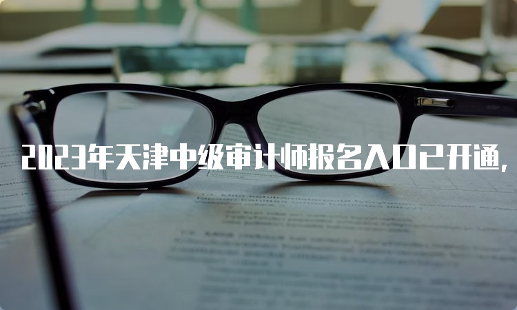 2023年天津中级审计师报名入口已开通，赶快报名吧！