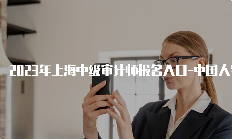 2023年上海中级审计师报名入口-中国人事考试网