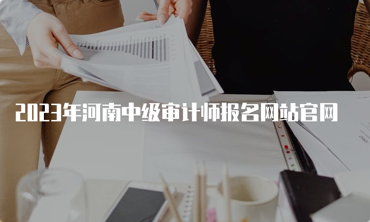 2023年河南中级审计师报名网站官网