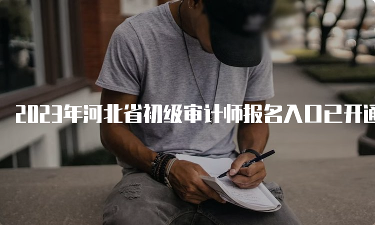 2023年河北省初级审计师报名入口已开通