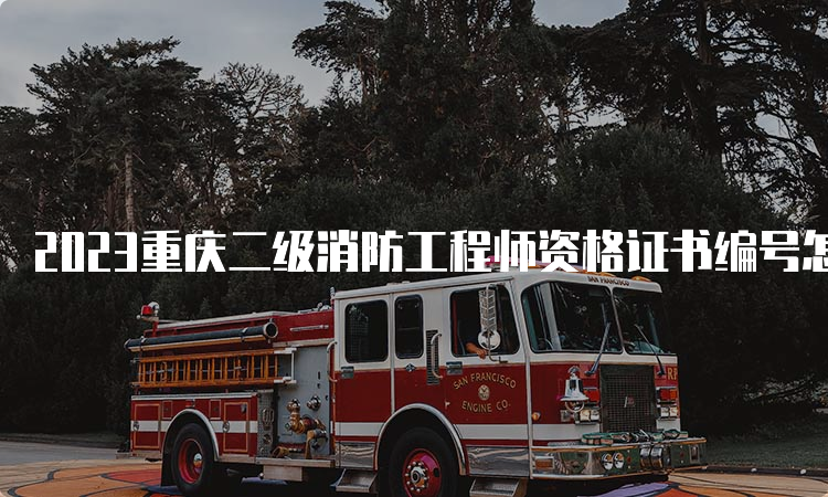 2023重庆二级消防工程师资格证书编号怎么查询