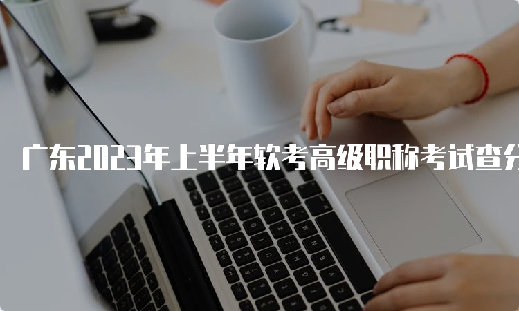 广东2023年上半年软考高级职称考试查分流程