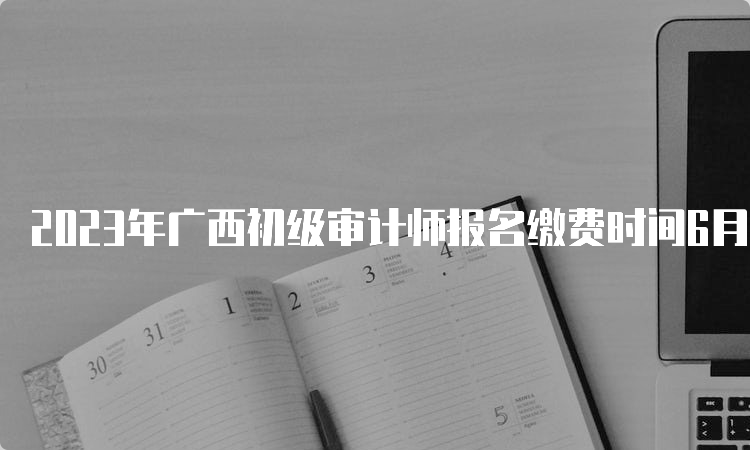 2023年广西初级审计师报名缴费时间6月5日8:00至6月19日17:00