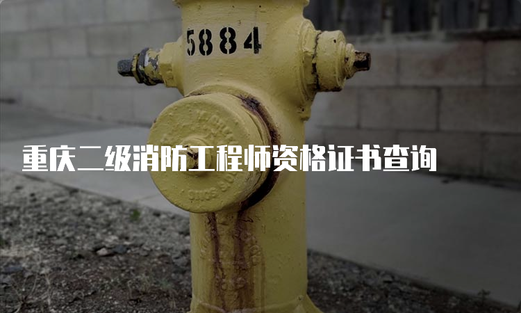 重庆二级消防工程师资格证书查询