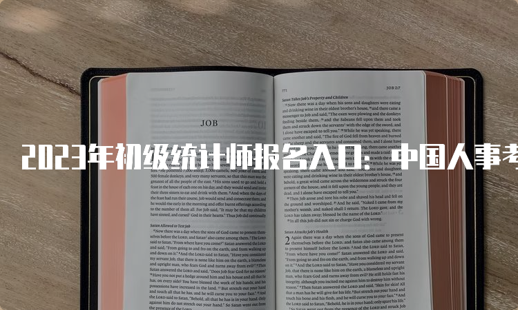 2023年初级统计师报名入口：中国人事考试网