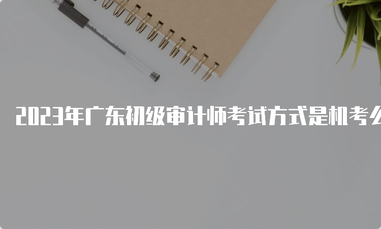2023年广东初级审计师考试方式是机考么