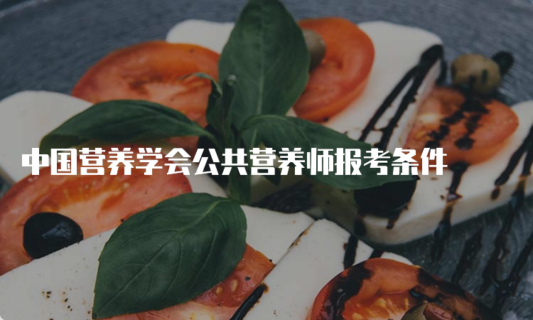 中国营养学会公共营养师报考条件