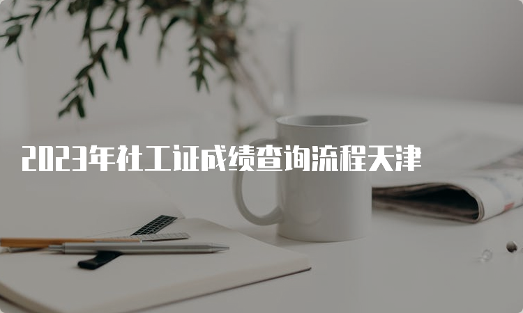 2023年社工证成绩查询流程天津