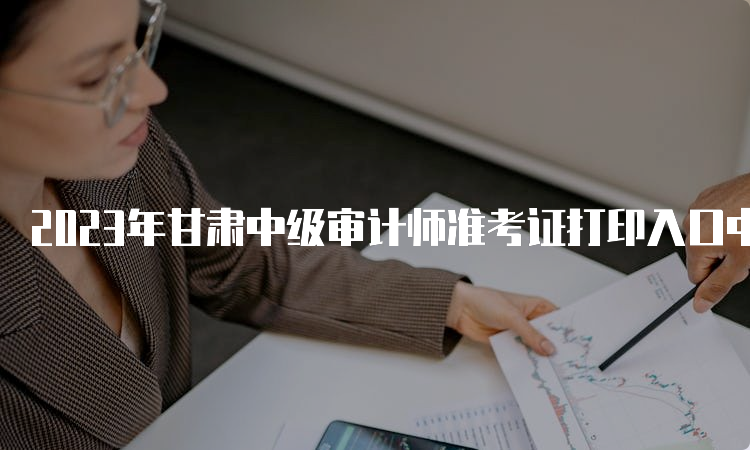 2023年甘肃中级审计师准考证打印入口中国人事考试网已开通