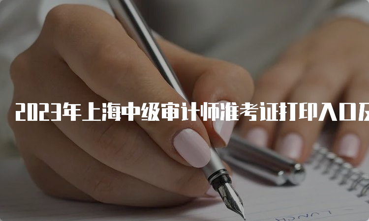 2023年上海中级审计师准考证打印入口及常见问题解答