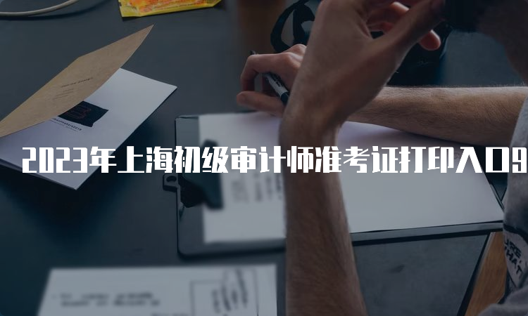 2023年上海初级审计师准考证打印入口9月20日已开通中国人事考试网