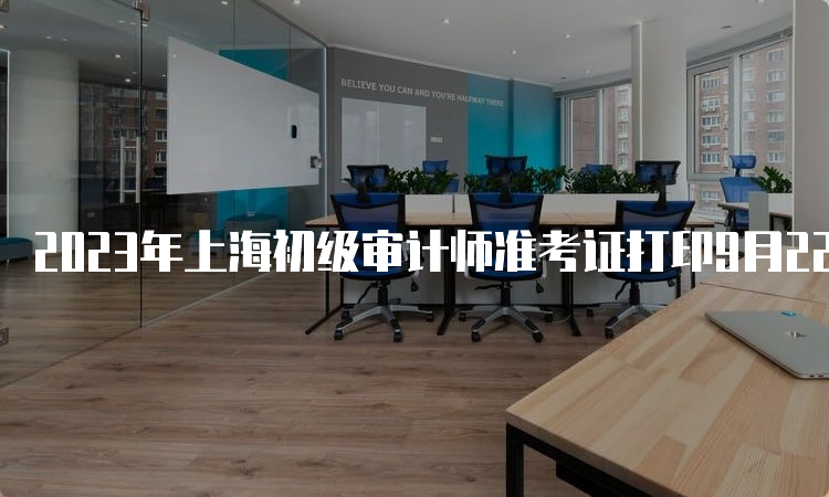 2023年上海初级审计师准考证打印9月22日16:00关闭入口