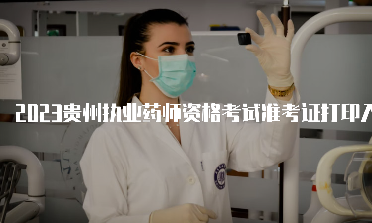 2023贵州执业药师资格考试准考证打印入口