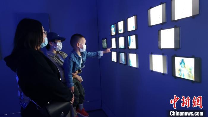 艺术展一角。 杨伏山 摄