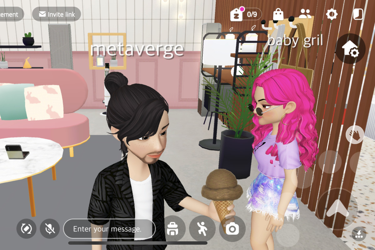 在三星“我的房子”中,你可以买到冰淇淋,与其他参展者交谈