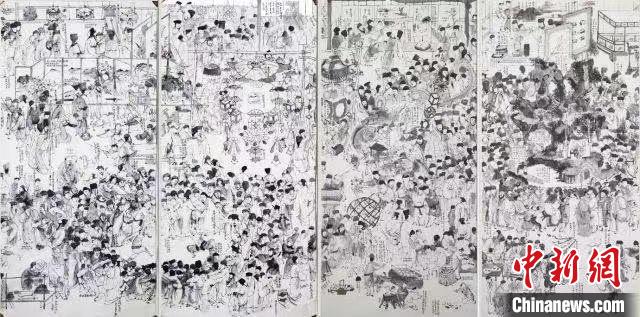 以灯谜书法迎元宵佳节邱志杰“书写计划”将进永庆坊