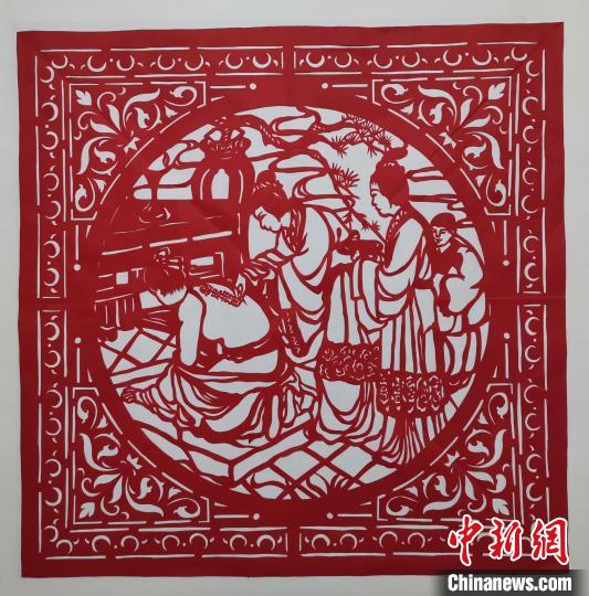 张艳婕的剪纸作品。　张艳婕提供