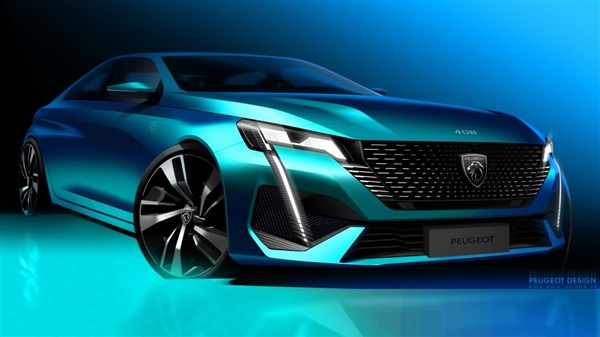 用上雄狮新标 新一代东风标致408预告:最帅合资紧凑轿车要来