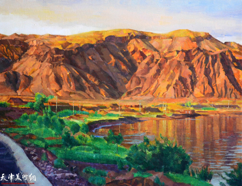 油画作品:北长滩 (系列之一)